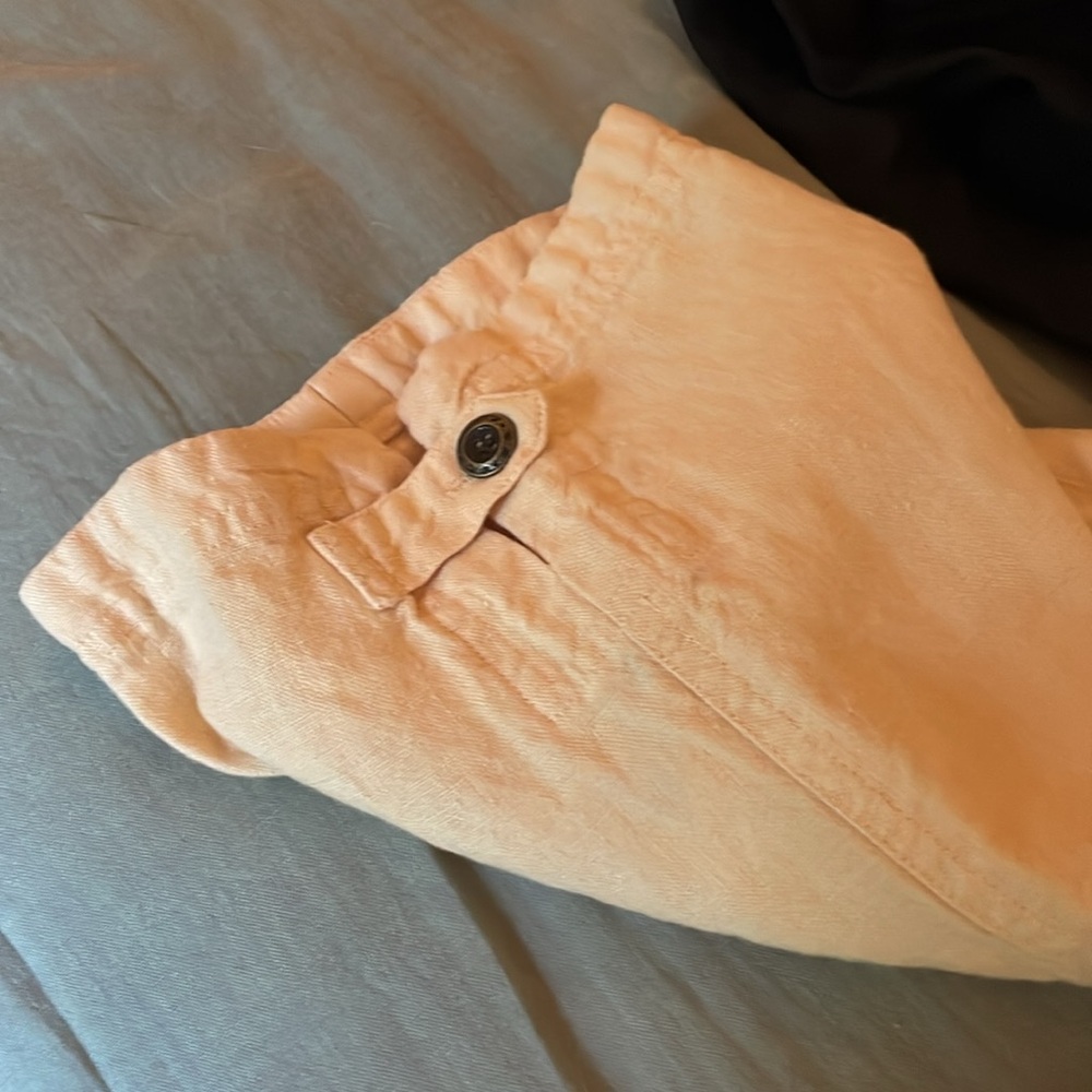 J. Jill soft yellow linen pants. - Picture 4 of 5